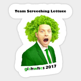 Screeching Lettuce Team Shirt Sticker